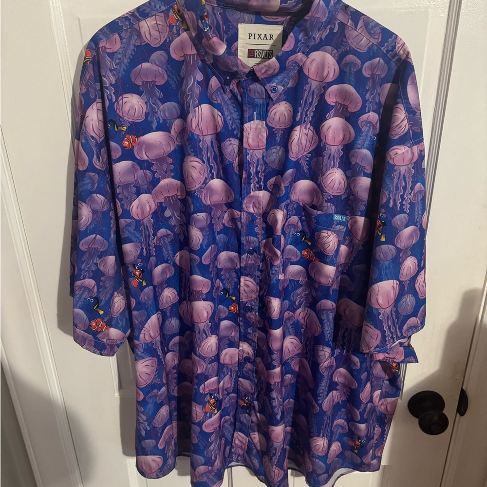 RSVLTS Pixar Finding Nemo Jellyfish Print Shirt